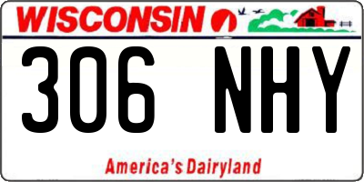 WI license plate 306NHY