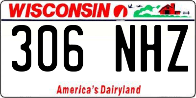 WI license plate 306NHZ