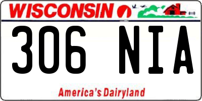 WI license plate 306NIA