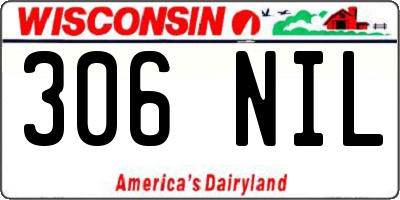 WI license plate 306NIL