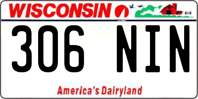 WI license plate 306NIN