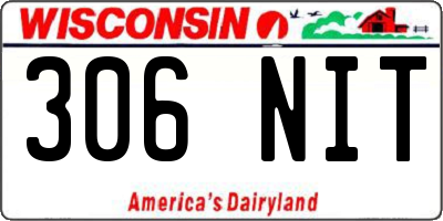 WI license plate 306NIT