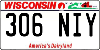 WI license plate 306NIY