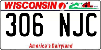 WI license plate 306NJC