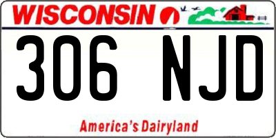 WI license plate 306NJD