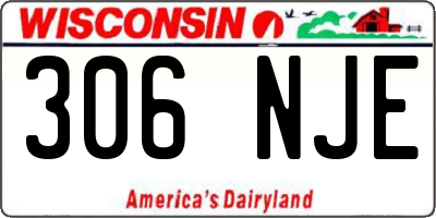 WI license plate 306NJE