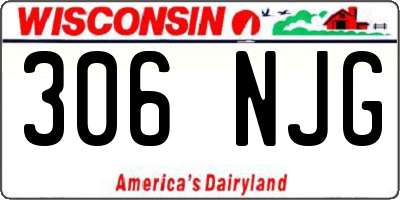 WI license plate 306NJG