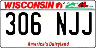 WI license plate 306NJJ