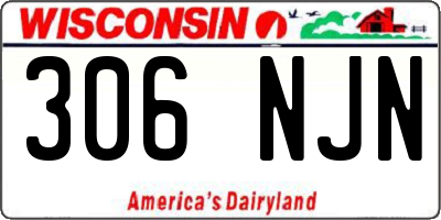 WI license plate 306NJN