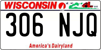 WI license plate 306NJQ