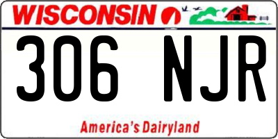 WI license plate 306NJR