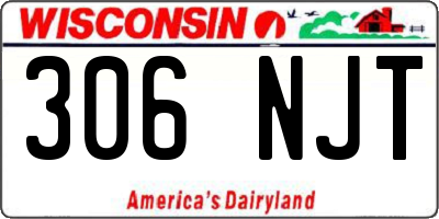 WI license plate 306NJT