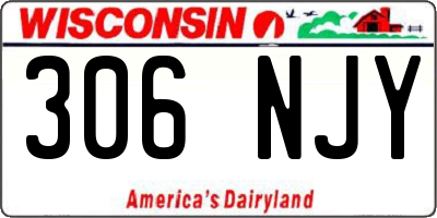 WI license plate 306NJY