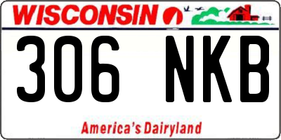WI license plate 306NKB
