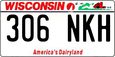 WI license plate 306NKH