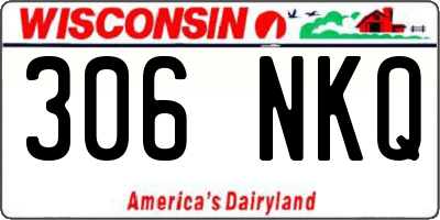 WI license plate 306NKQ