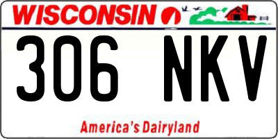 WI license plate 306NKV