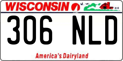 WI license plate 306NLD