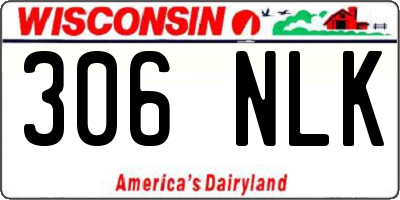 WI license plate 306NLK