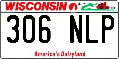 WI license plate 306NLP