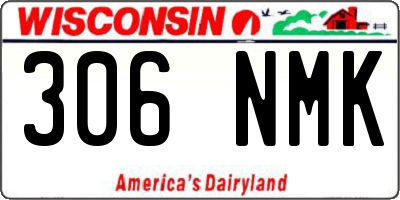 WI license plate 306NMK