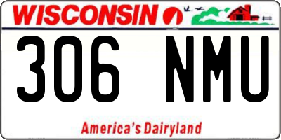 WI license plate 306NMU