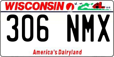 WI license plate 306NMX