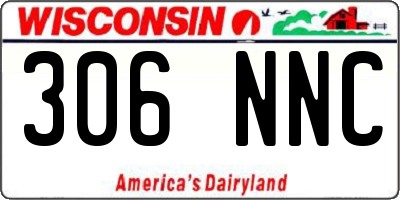 WI license plate 306NNC