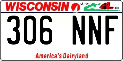 WI license plate 306NNF