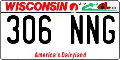 WI license plate 306NNG