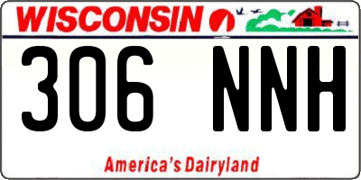 WI license plate 306NNH