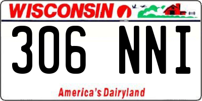 WI license plate 306NNI