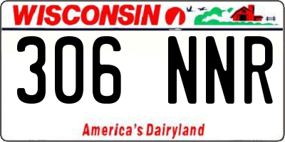 WI license plate 306NNR