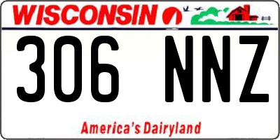 WI license plate 306NNZ