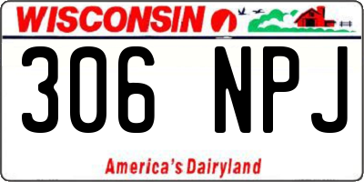 WI license plate 306NPJ