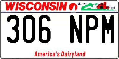 WI license plate 306NPM