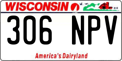 WI license plate 306NPV