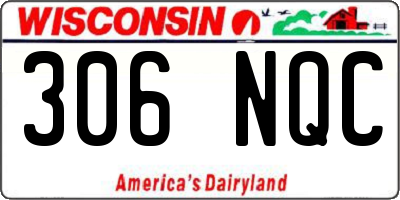 WI license plate 306NQC