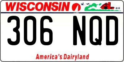 WI license plate 306NQD