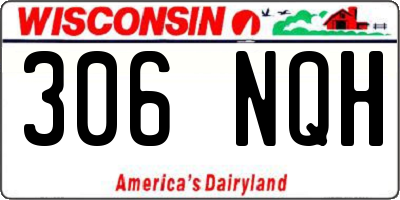 WI license plate 306NQH