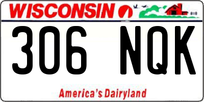 WI license plate 306NQK