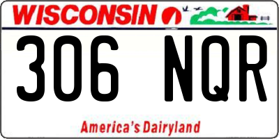 WI license plate 306NQR