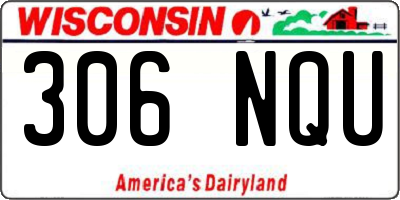 WI license plate 306NQU