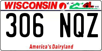 WI license plate 306NQZ