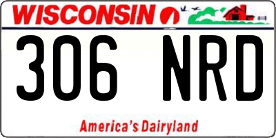 WI license plate 306NRD