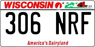 WI license plate 306NRF