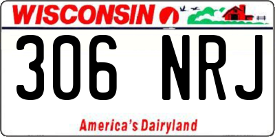 WI license plate 306NRJ
