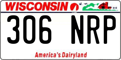 WI license plate 306NRP