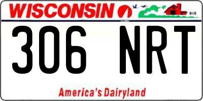 WI license plate 306NRT