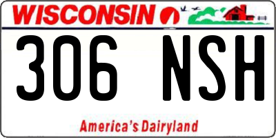 WI license plate 306NSH
